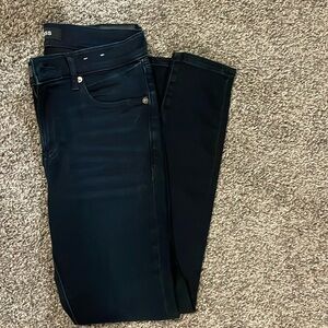 Dark blue express skinny jeans
